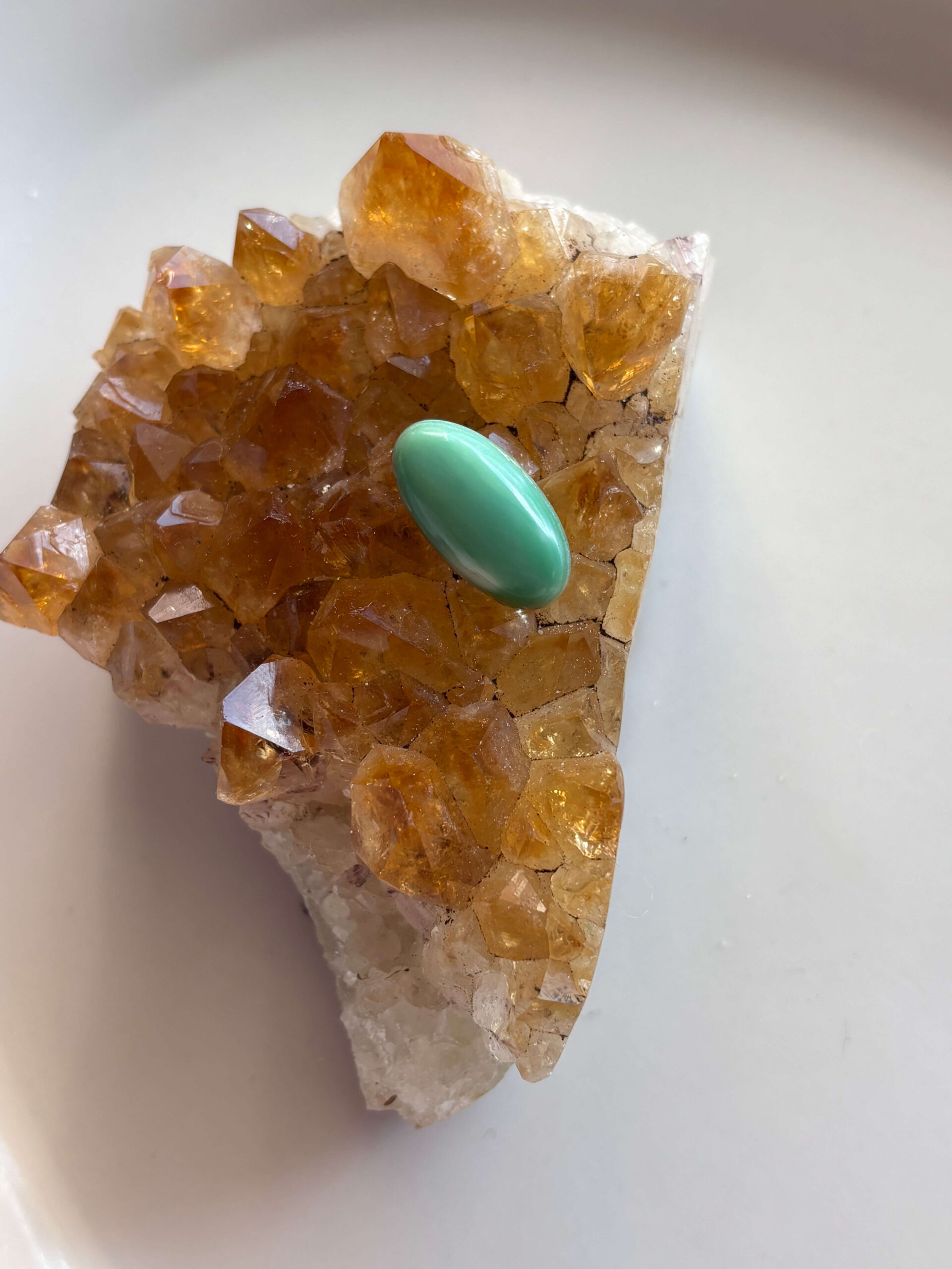 22mm Chrysoprase Gemstone for Creative Jewellery
