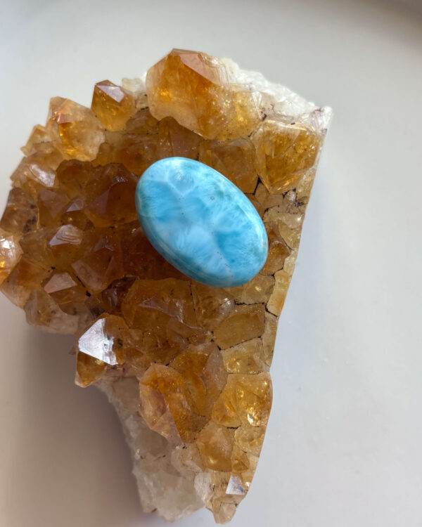 30mm Premium Larimar Gemstone for Jewellery Making