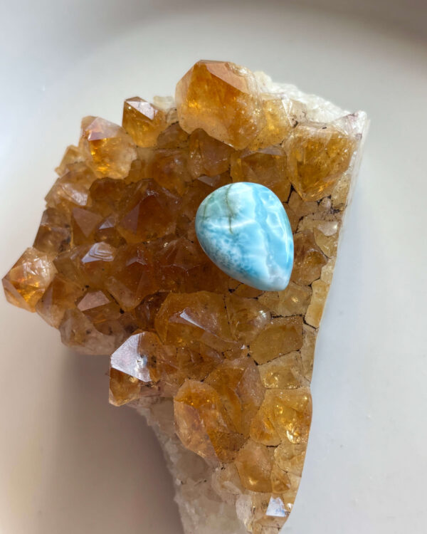 24mm Premium Larimar Stone for Pendant Designs