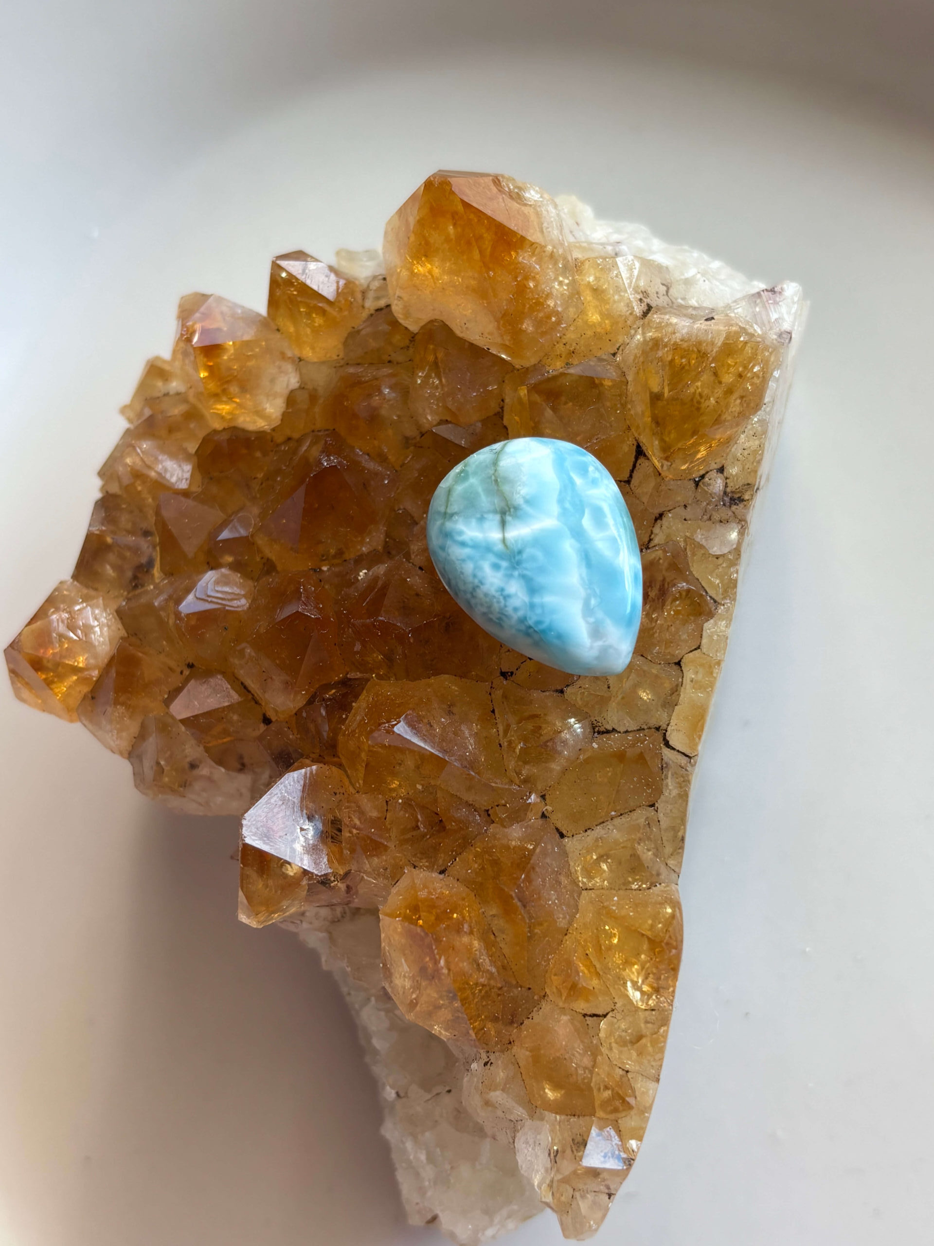 24mm Premium Larimar Stone for Pendant Designs