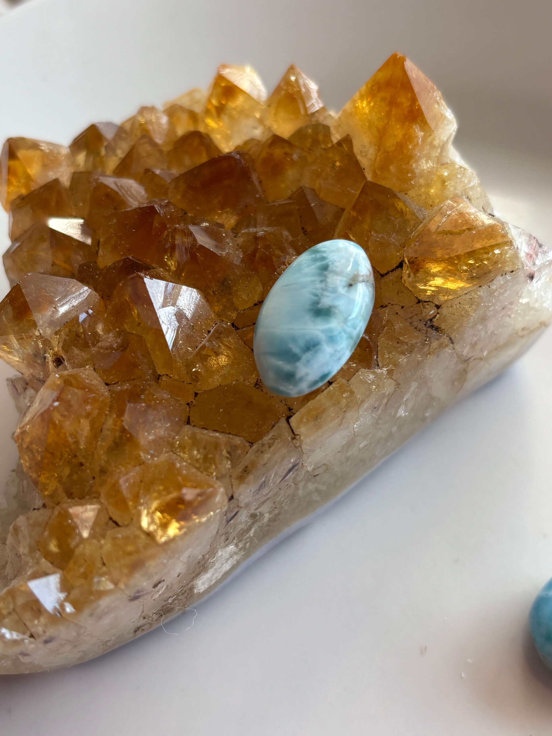 23mm Premium Larimar Cabochon for Handmade Jewellery