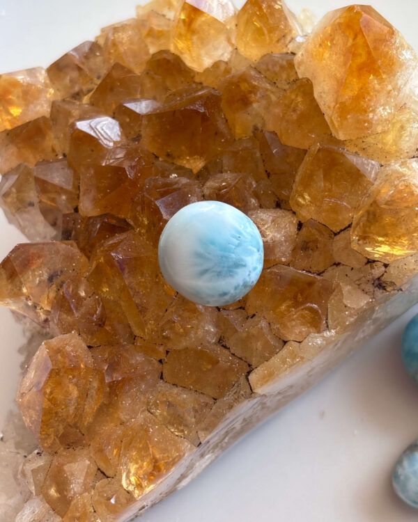 15mm Premium Larimar Stone for Delicate Jewellery