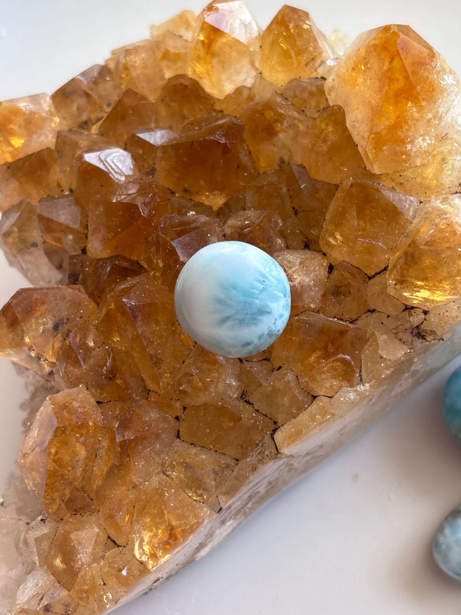 15mm Premium Larimar Stone for Delicate Jewellery