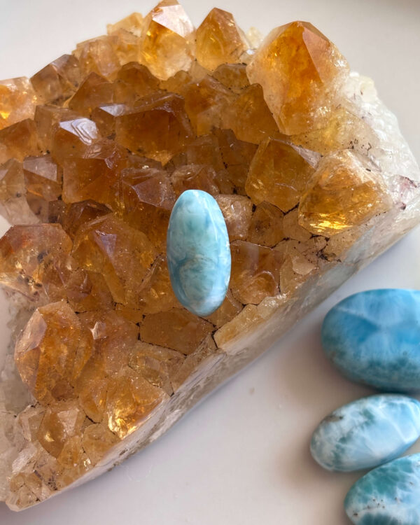21mm Premium Larimar Gemstone for Jewellery Designs