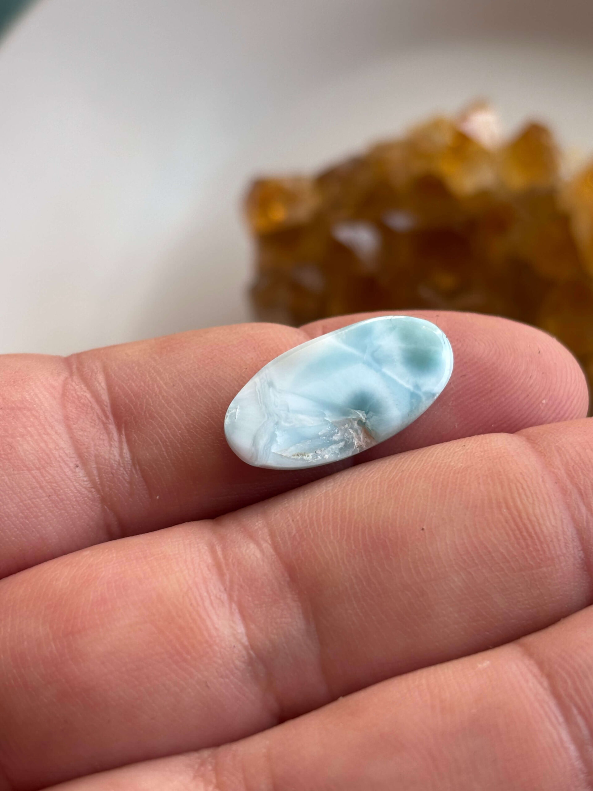 24mm Premium Larimar Stone for Unique Jewellery - Image 3