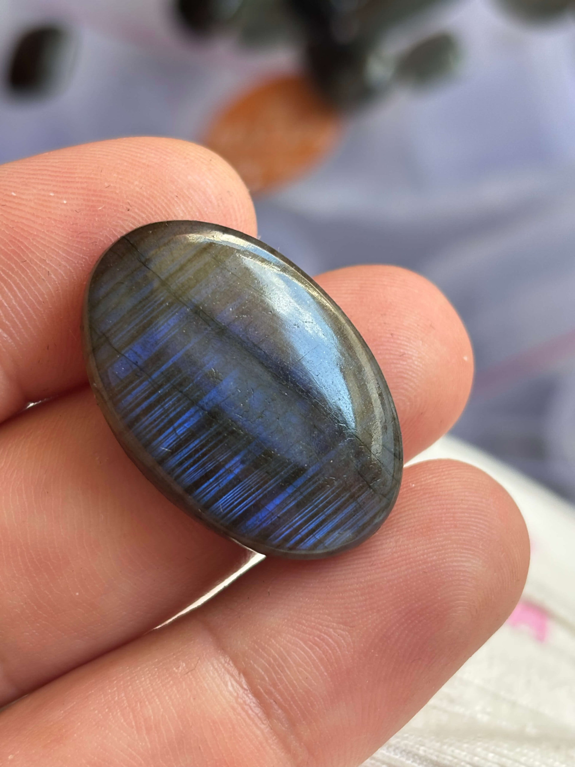 31mm High Quality Labradorite Gemstone for Jewellery Making - Image 2
