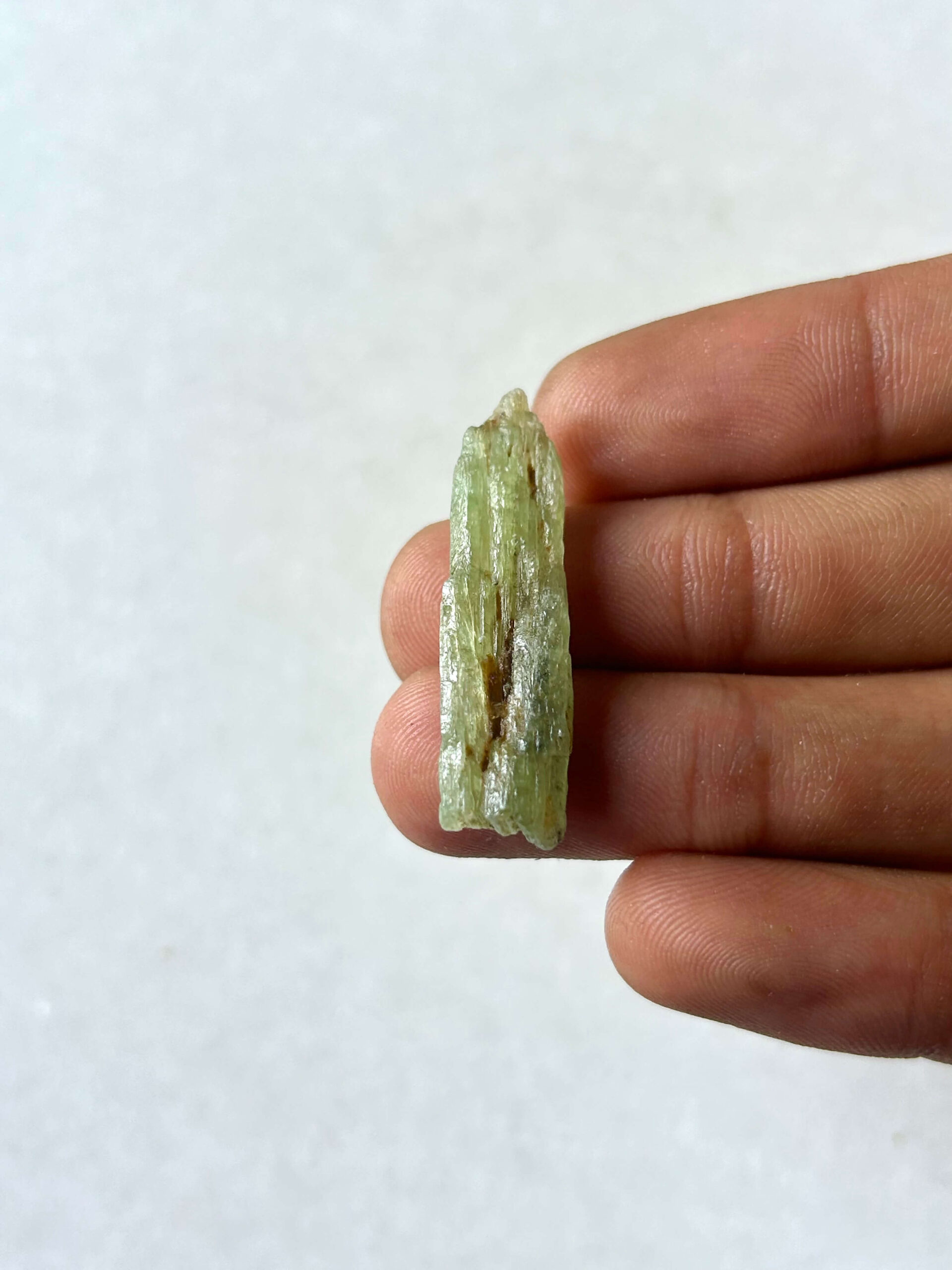 36 mm Raw Green Kyanite for Macrame