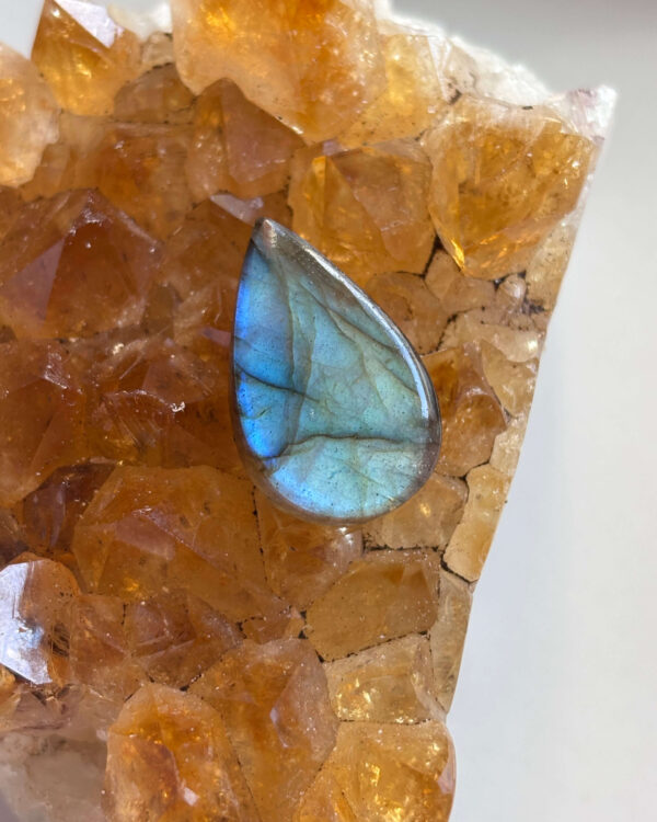 24mm High Quality Labradorite Stone for Handmade Pendants