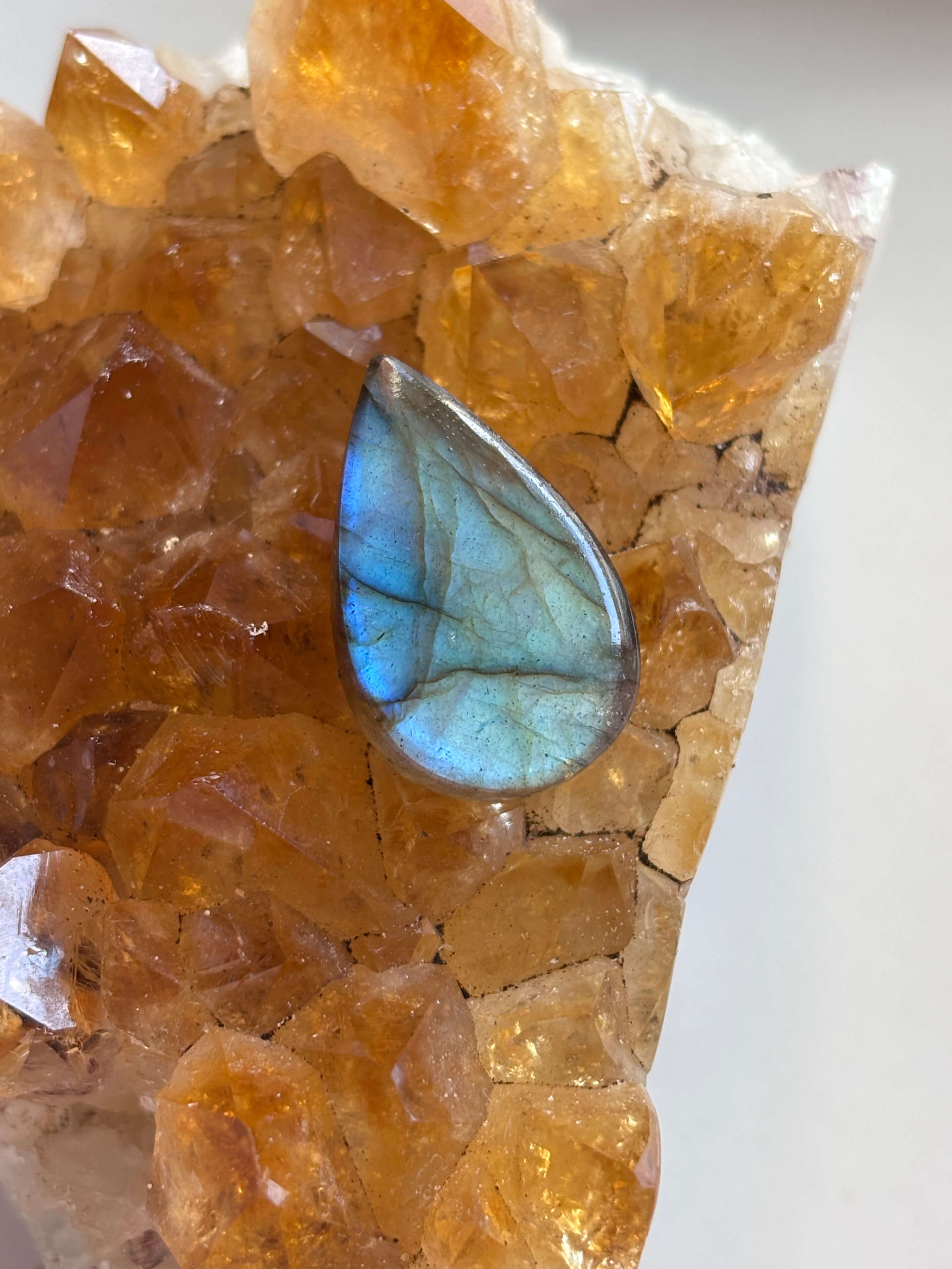24mm High Quality Labradorite Stone for Handmade Pendants