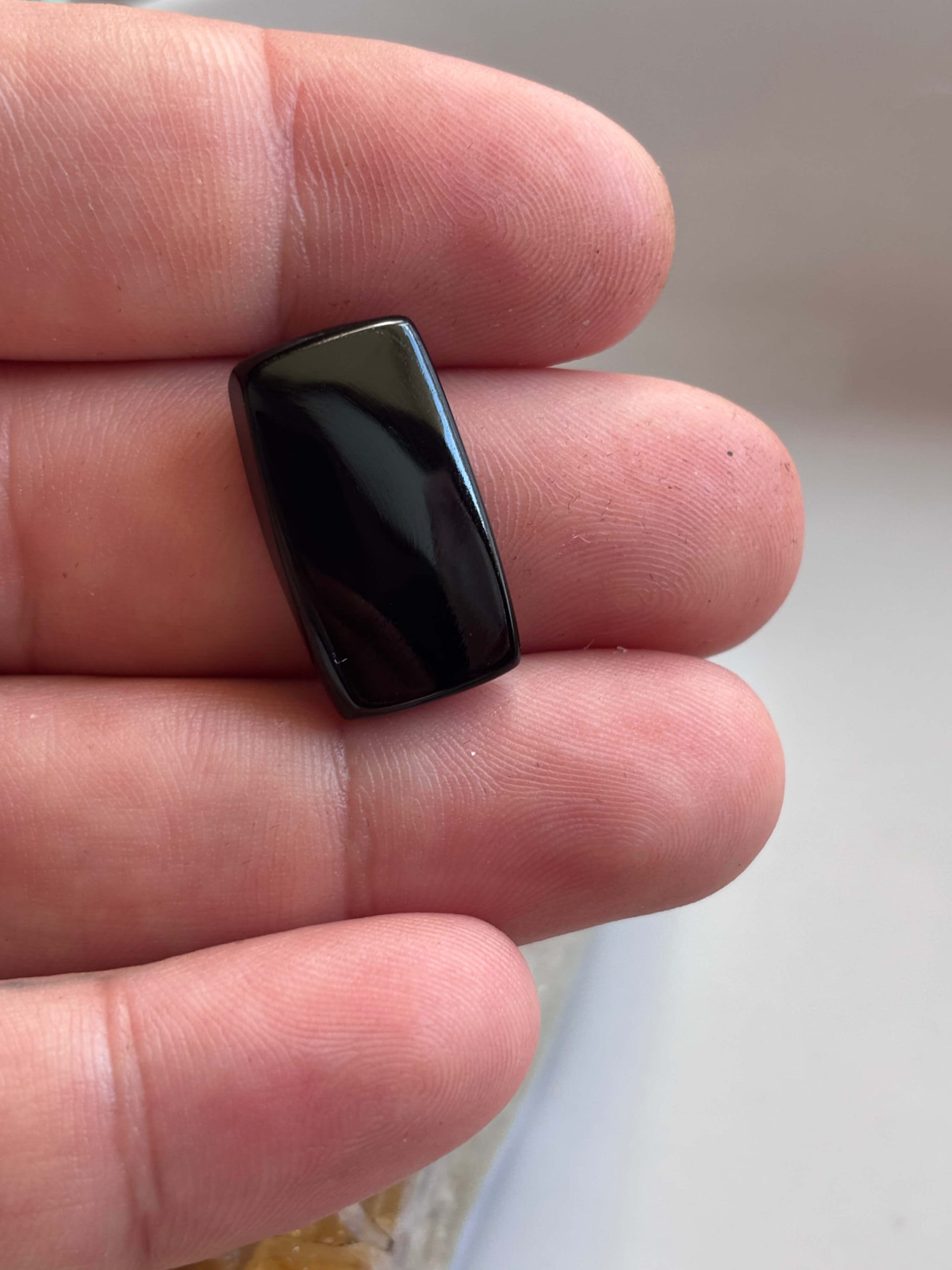 23mm Black Onyx Gemstone for Jewellery Making - Image 2