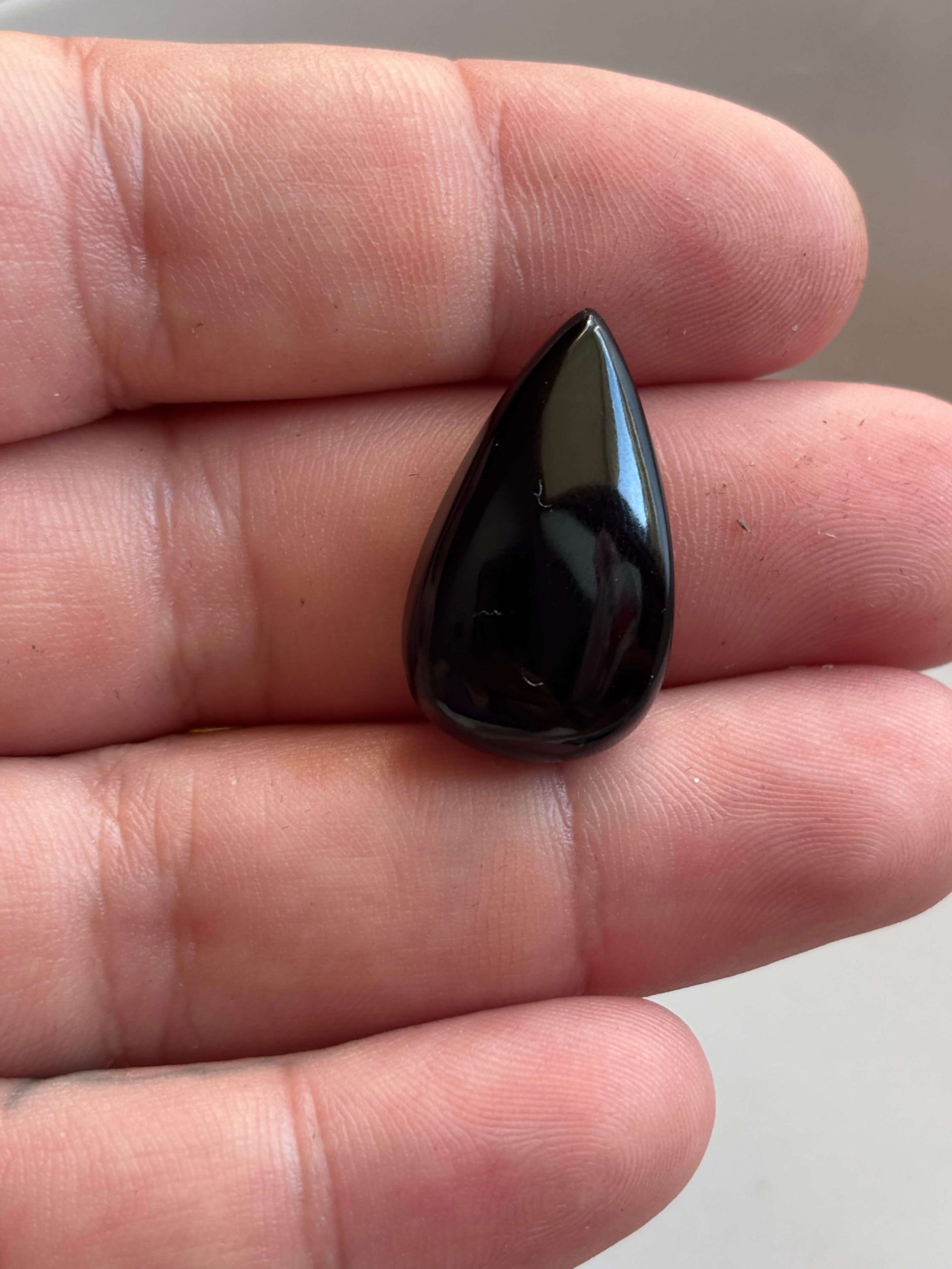 27mm Black Onyx Gemstone for Pendant Designs - Image 2