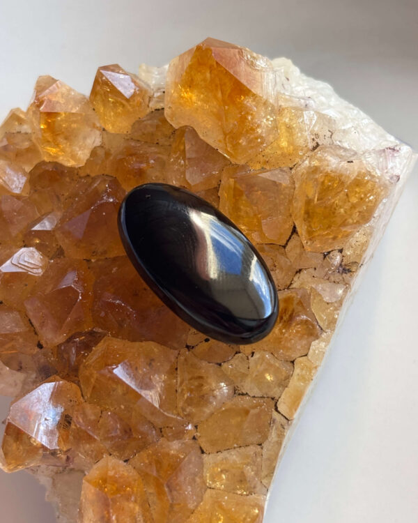 30mm Black Onyx Cabochon for Handmade Jewellery