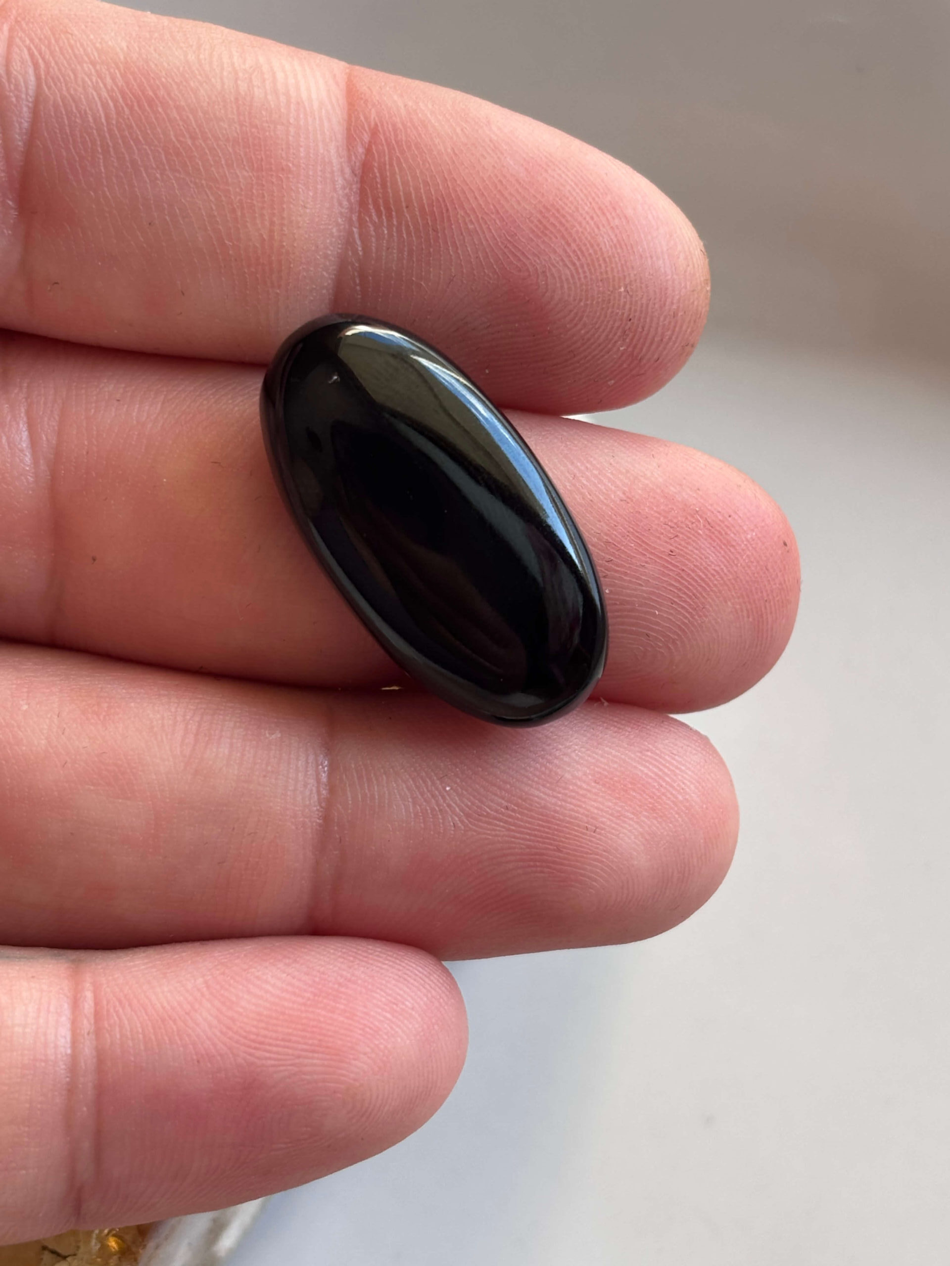 30mm Black Onyx Cabochon for Handmade Jewellery - Image 2