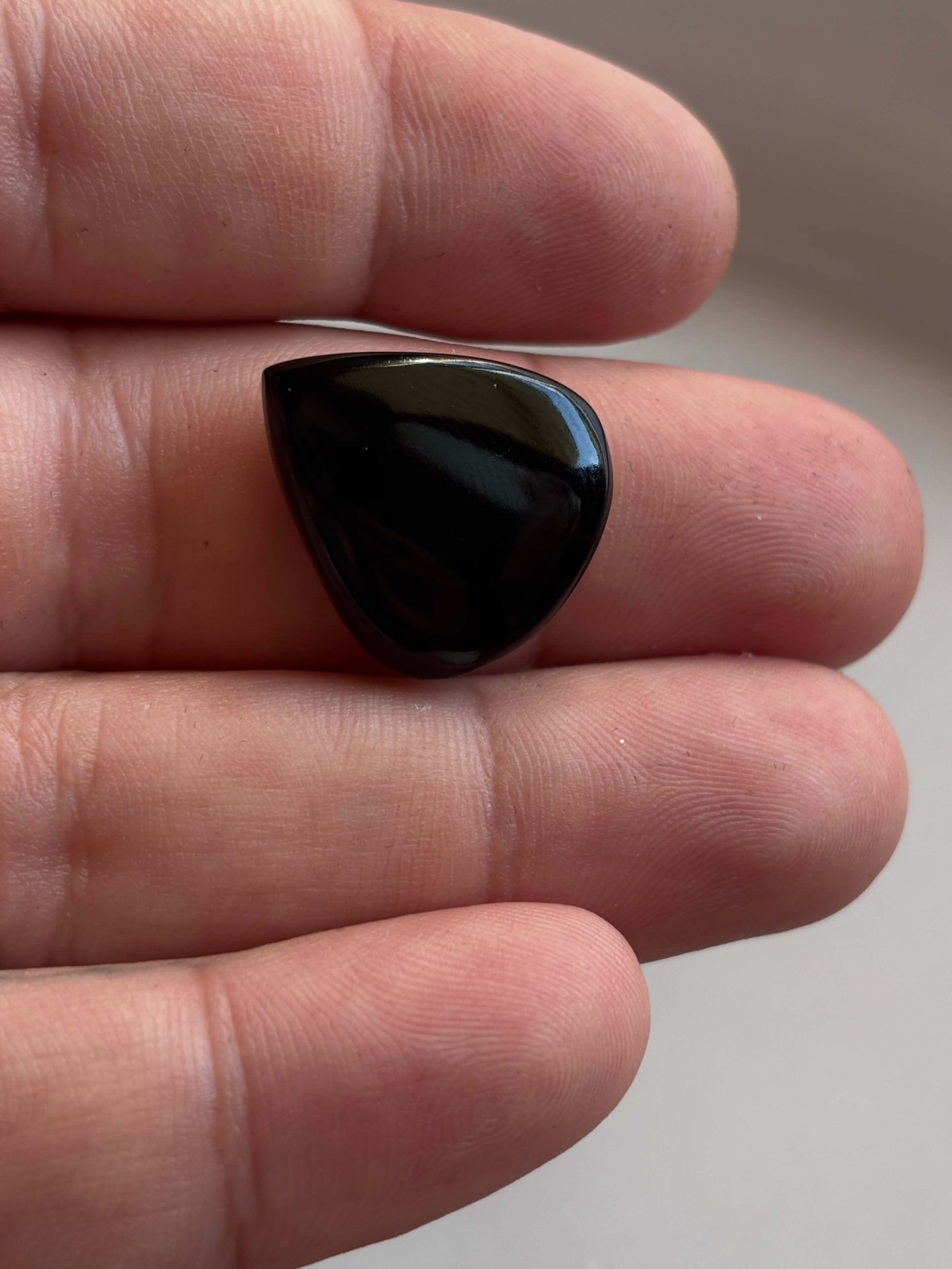 21mm Black Onyx Stone for Creative Macramé - Image 2