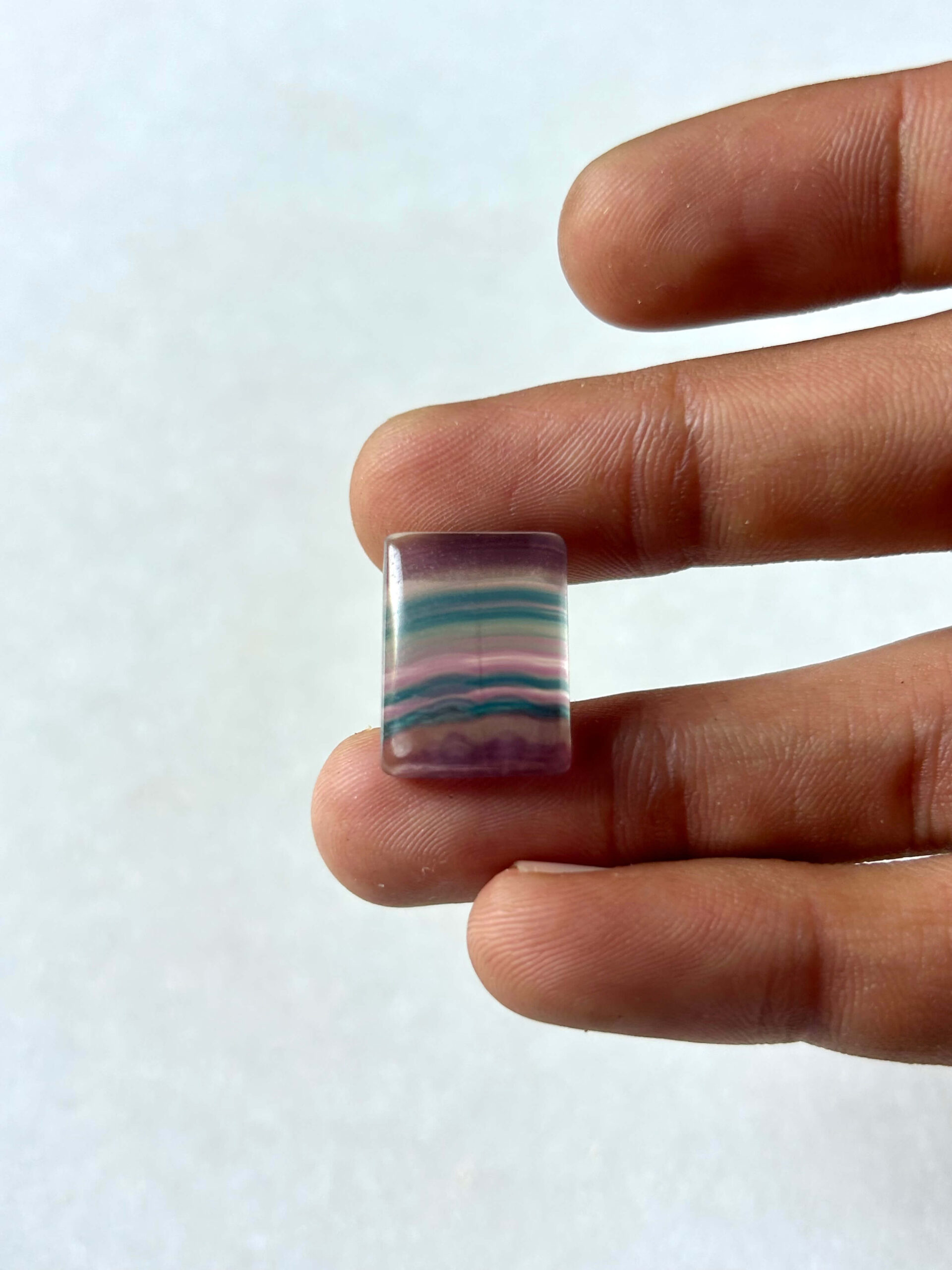 19 mm Fluorite Stone for Handmade Designs