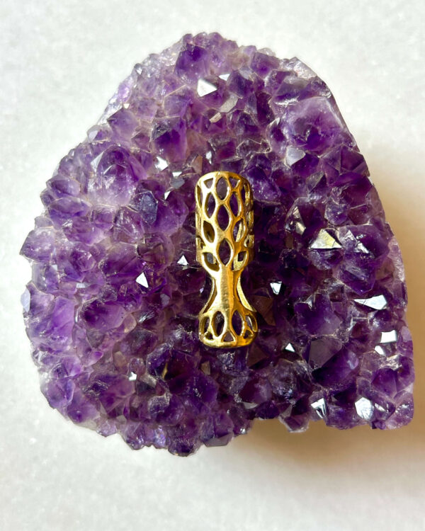 Boho Openwork Brass Dreadlock Bead