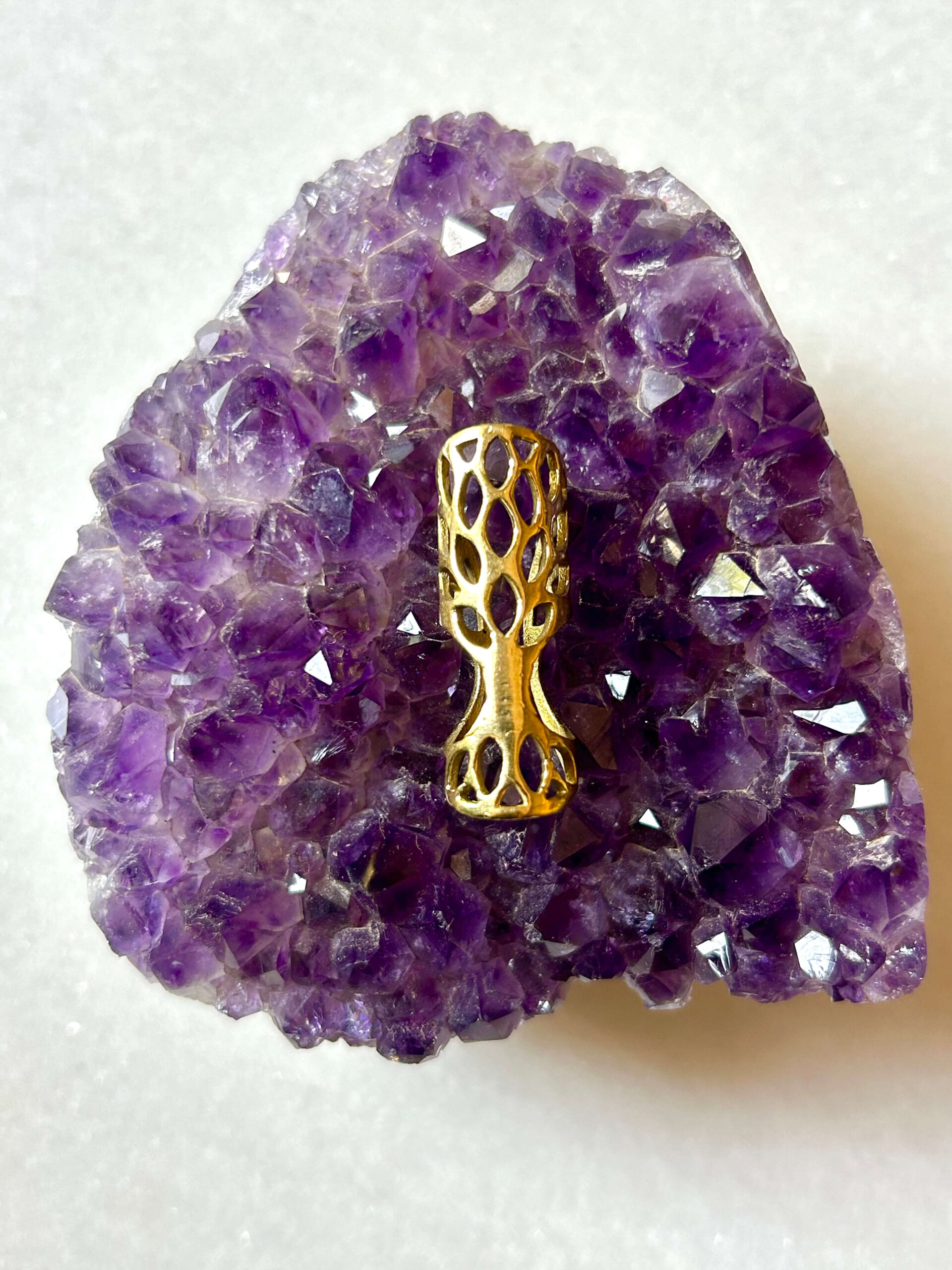 Boho Openwork Brass Dreadlock Bead