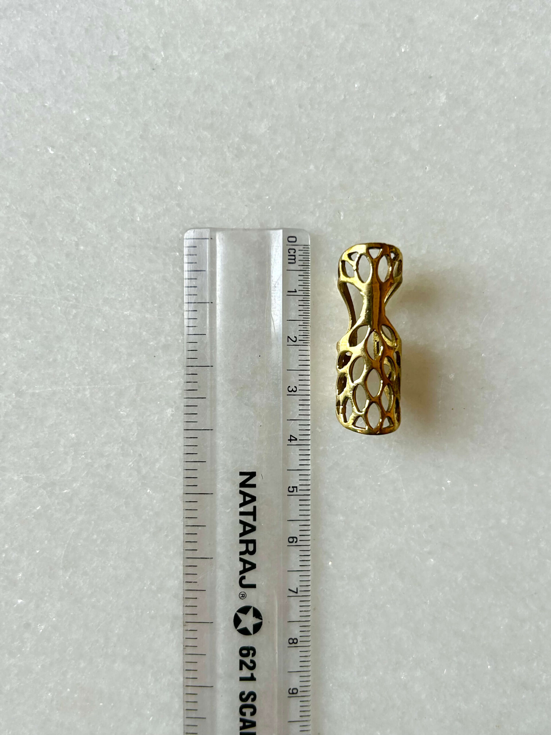 Boho Openwork Brass Dreadlock Bead - Image 3
