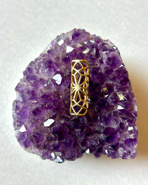 Striking Openwork Brass Dreadlock Bead