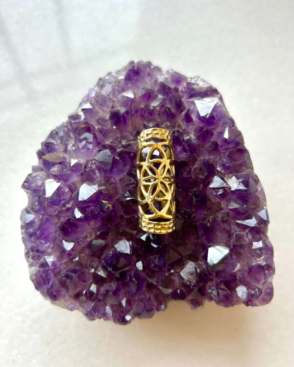 Mandala Cutwork Brass Dreadlock Bead