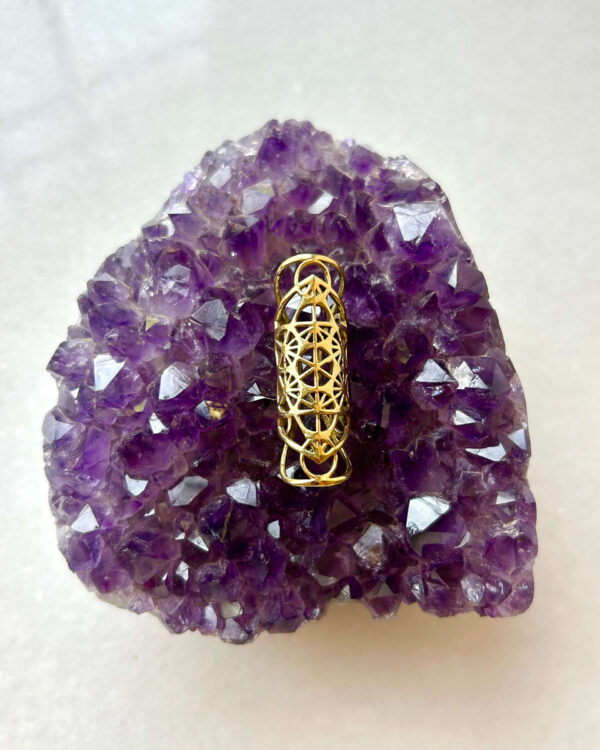 Geomtric Brass Dreadlock Bead