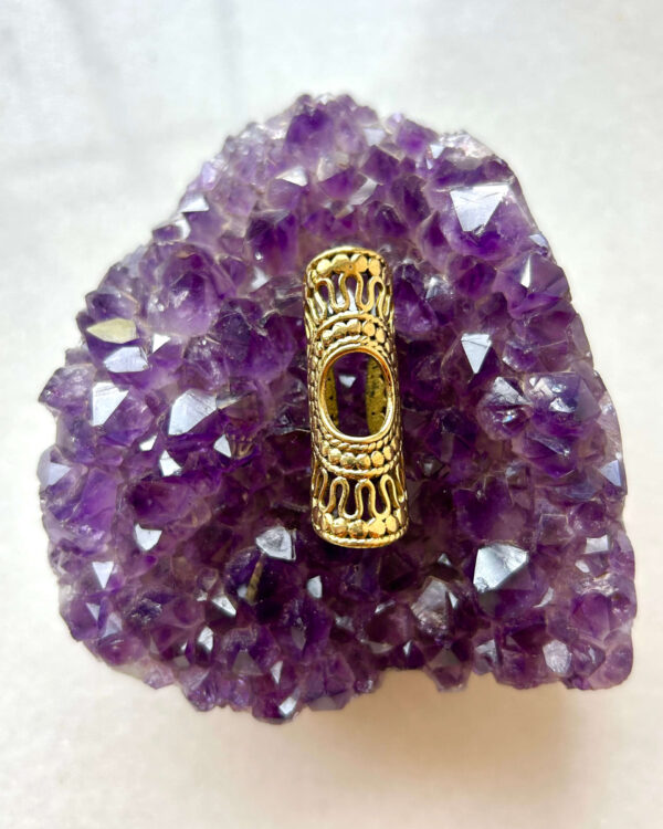 Tribal Filigree Brass Dreadlock Bead