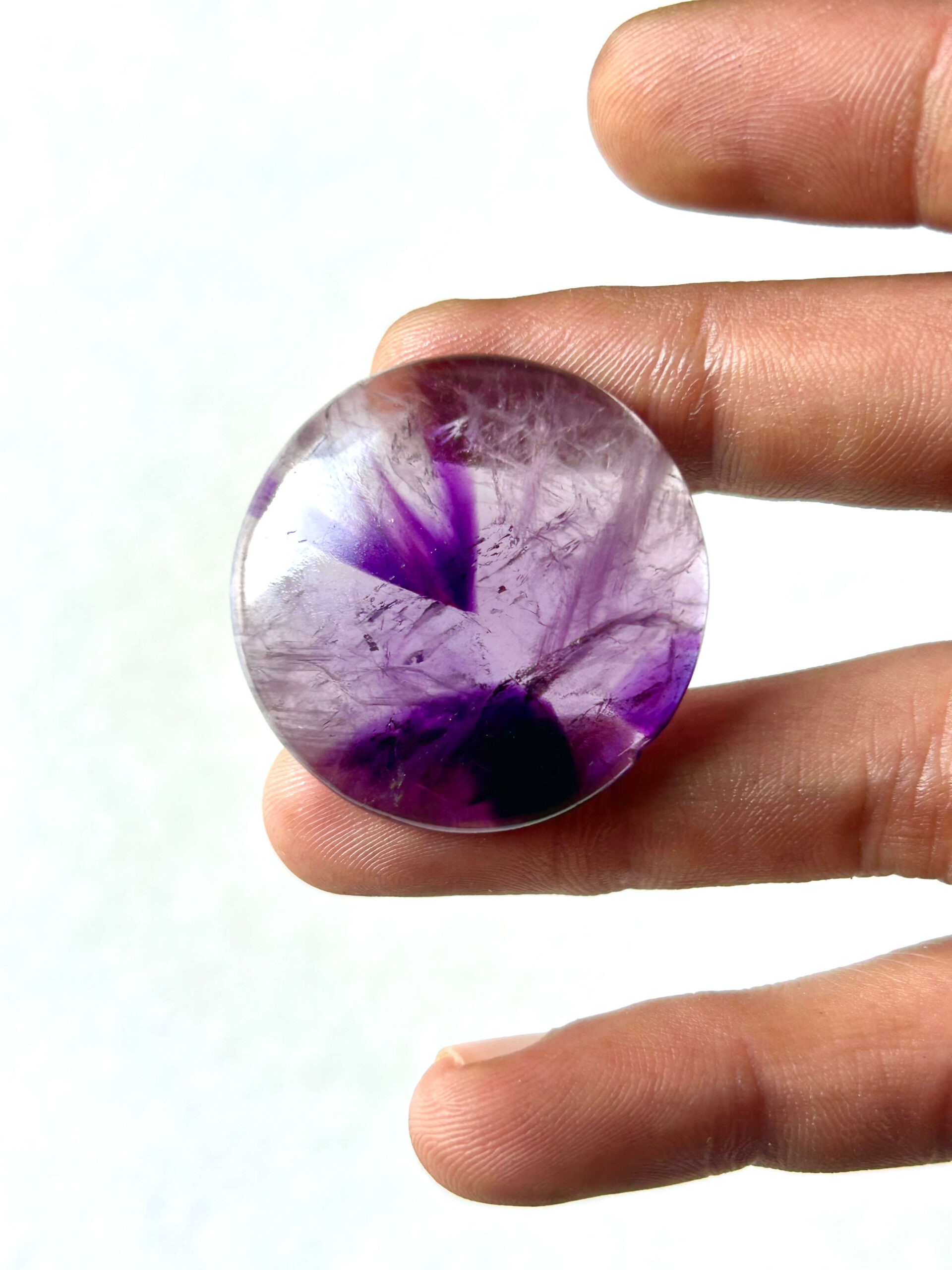 36 mm Amethyst Stone – Medium Grade