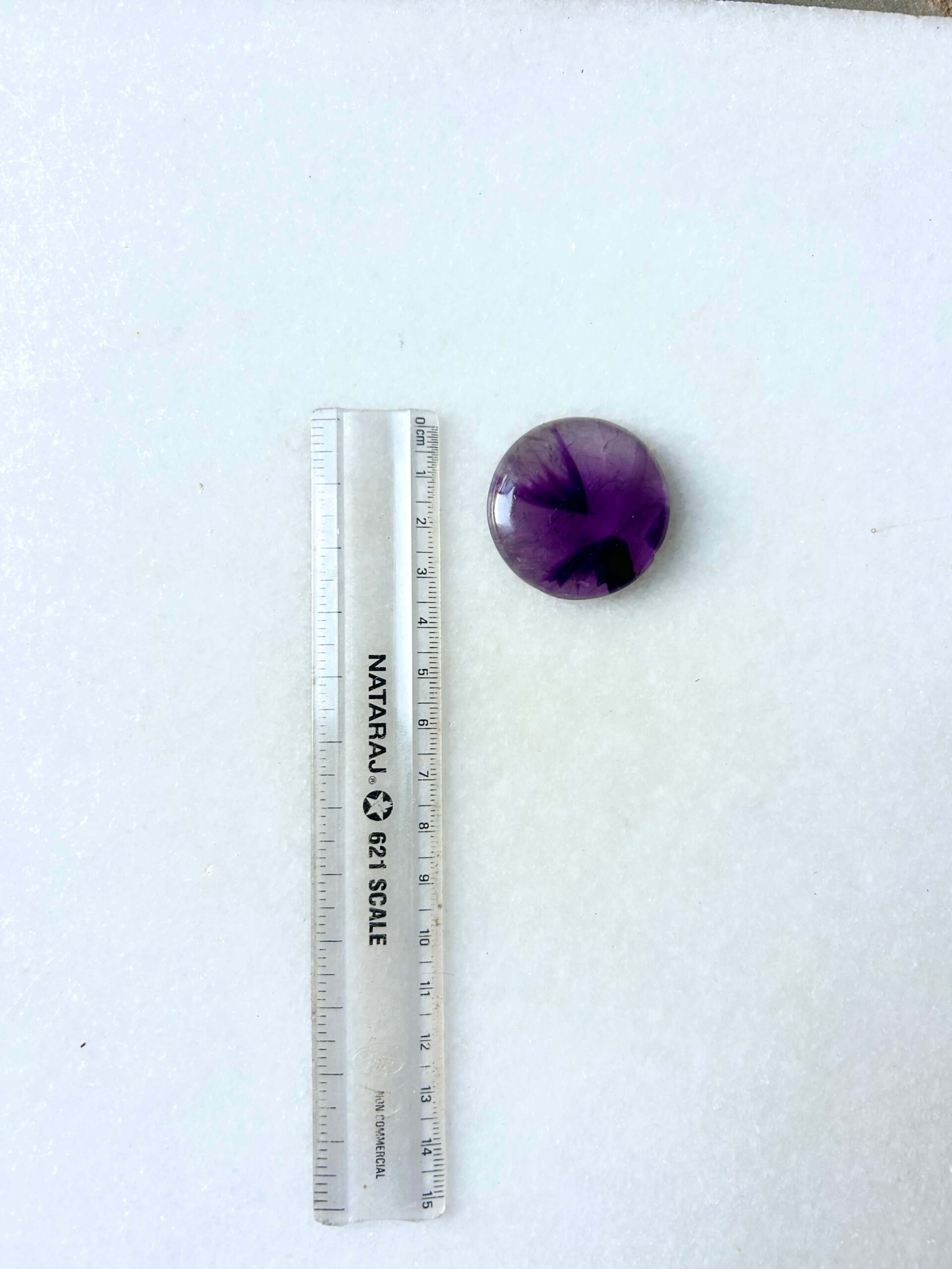 36 mm Amethyst Stone – Medium Grade - Image 2