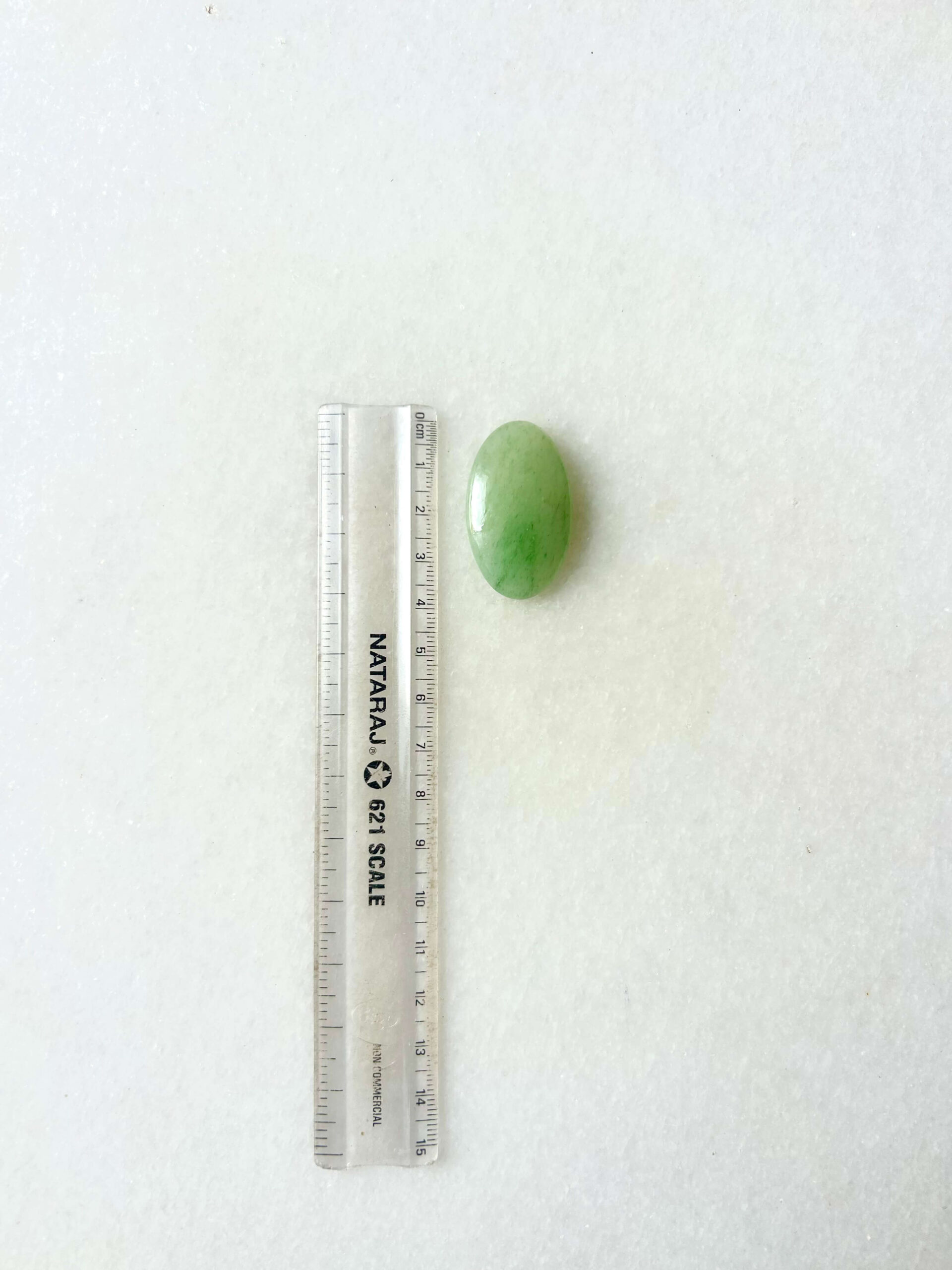 38 mm Green Jade Cabochon - Image 2