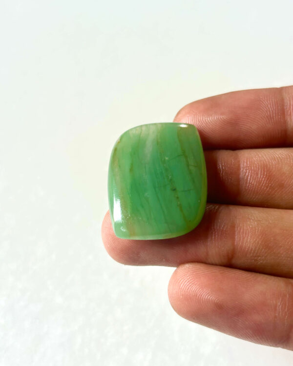 30 mm Green Jade Cabochon for Macrame