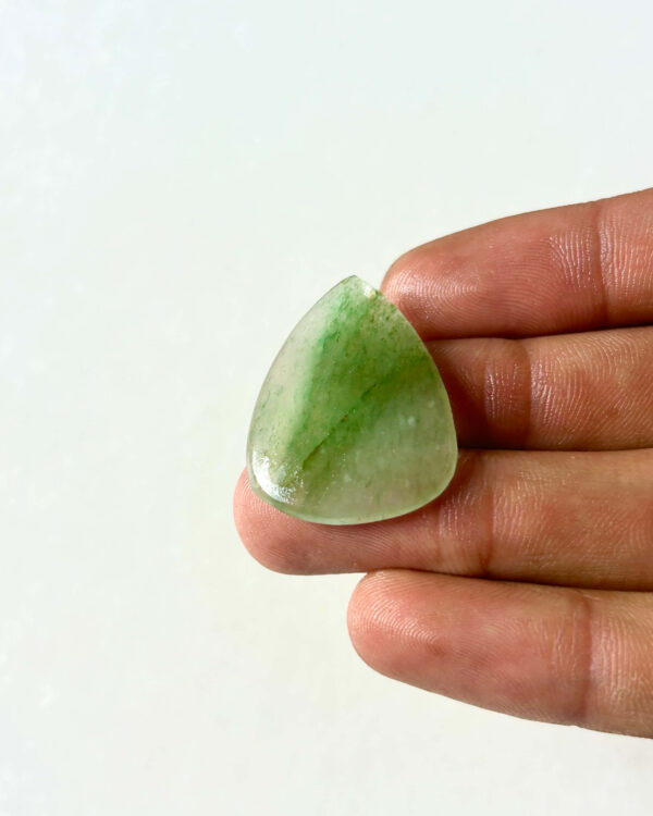 32 mm Green Jade Cabochon
