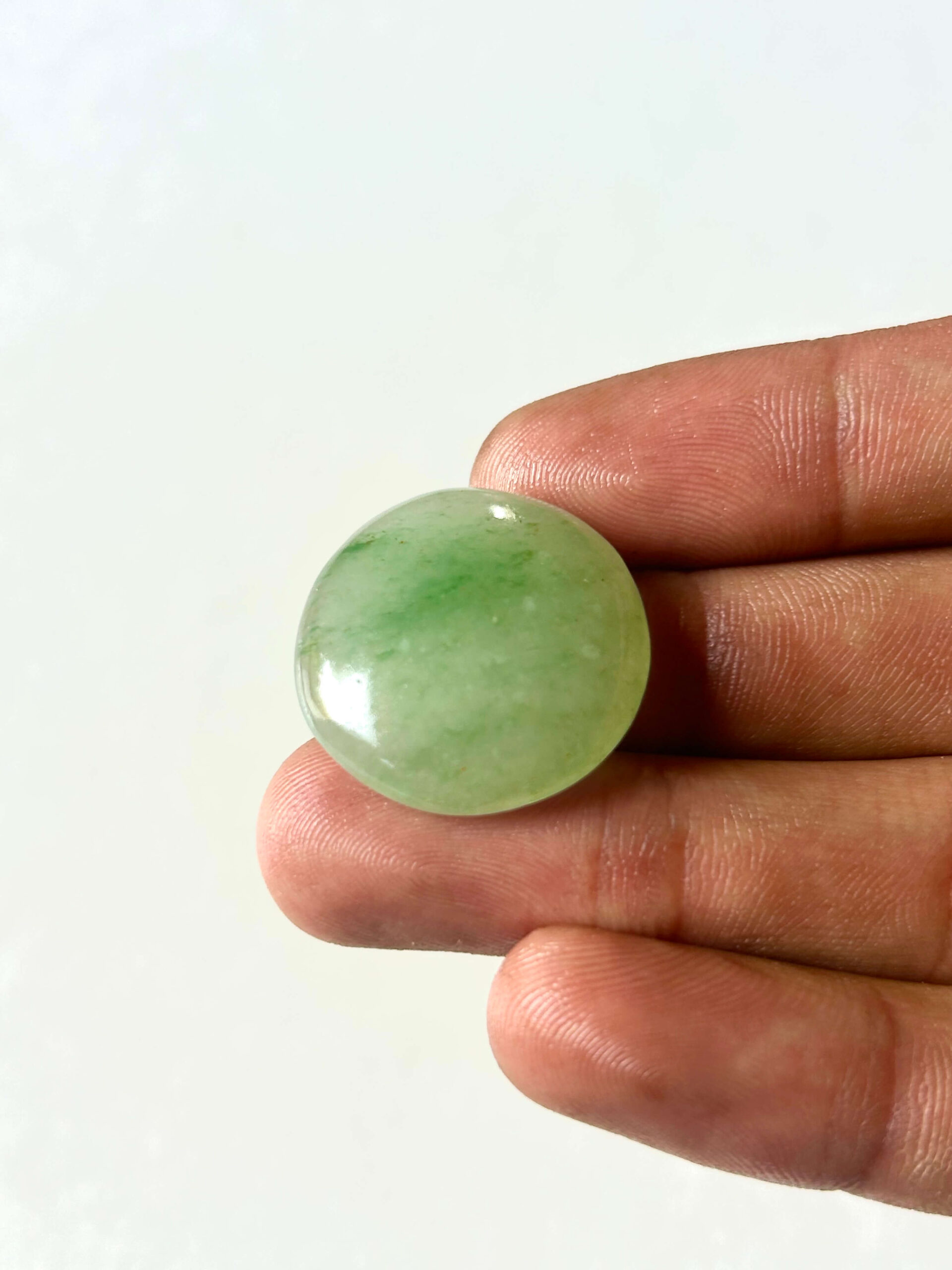25 mm Green Jade Stone