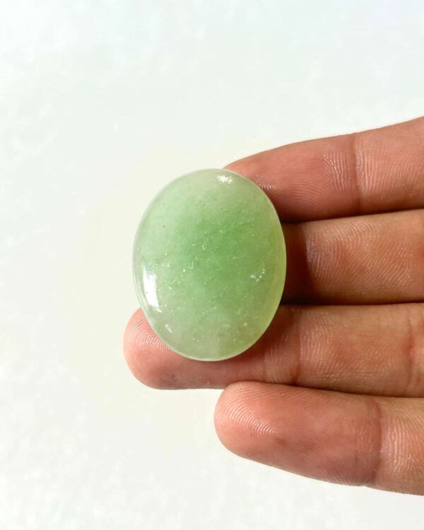 35 mm Green Jade for Jewelry Making