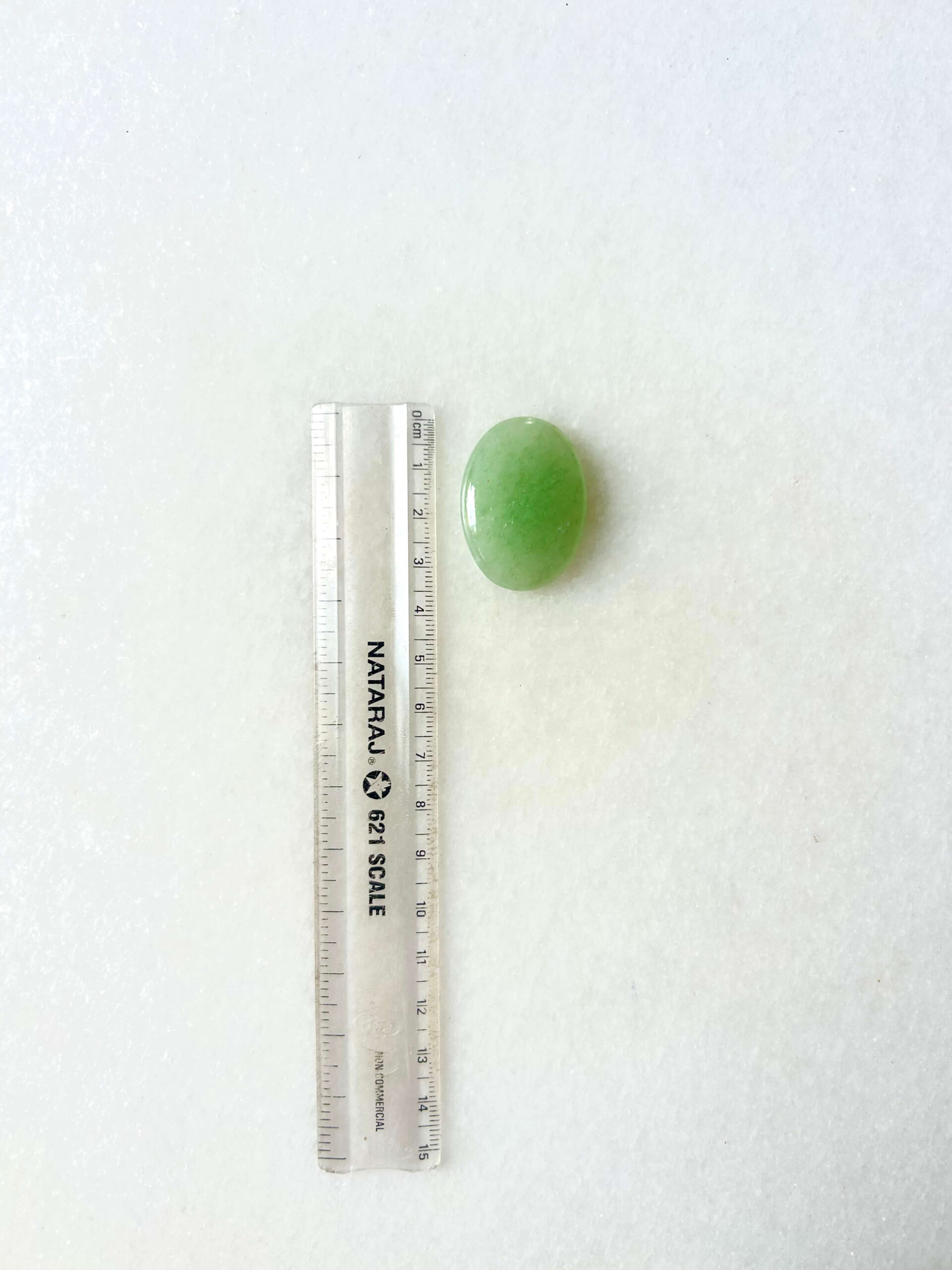 35 mm Green Jade for Jewelry Making - Image 2