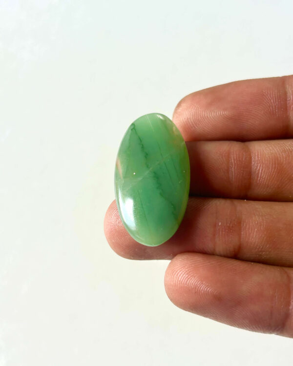 32 mm Green Jade Cabochon
