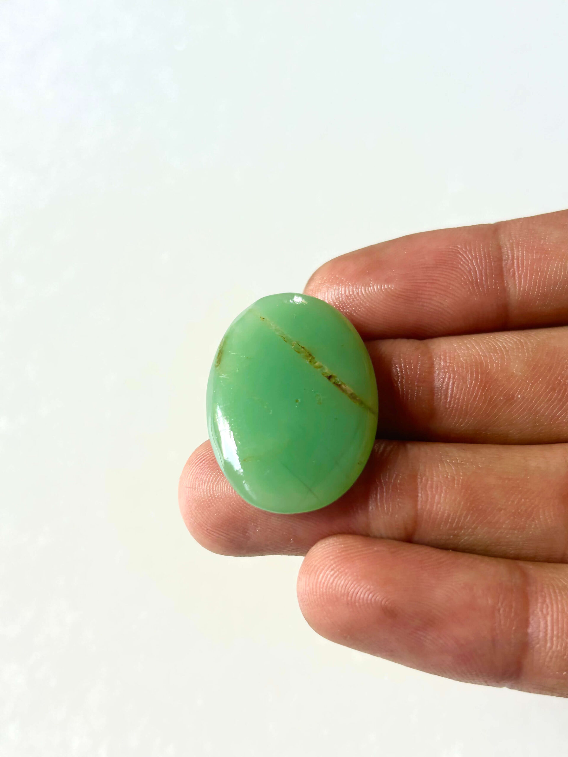 31 mm Green Jade for Jewelry Making