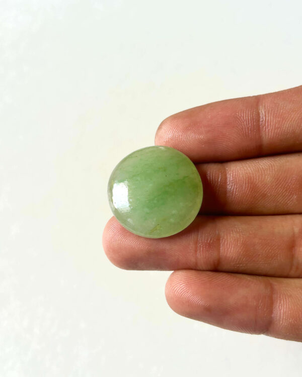 24 mm Green Jade Cabochon