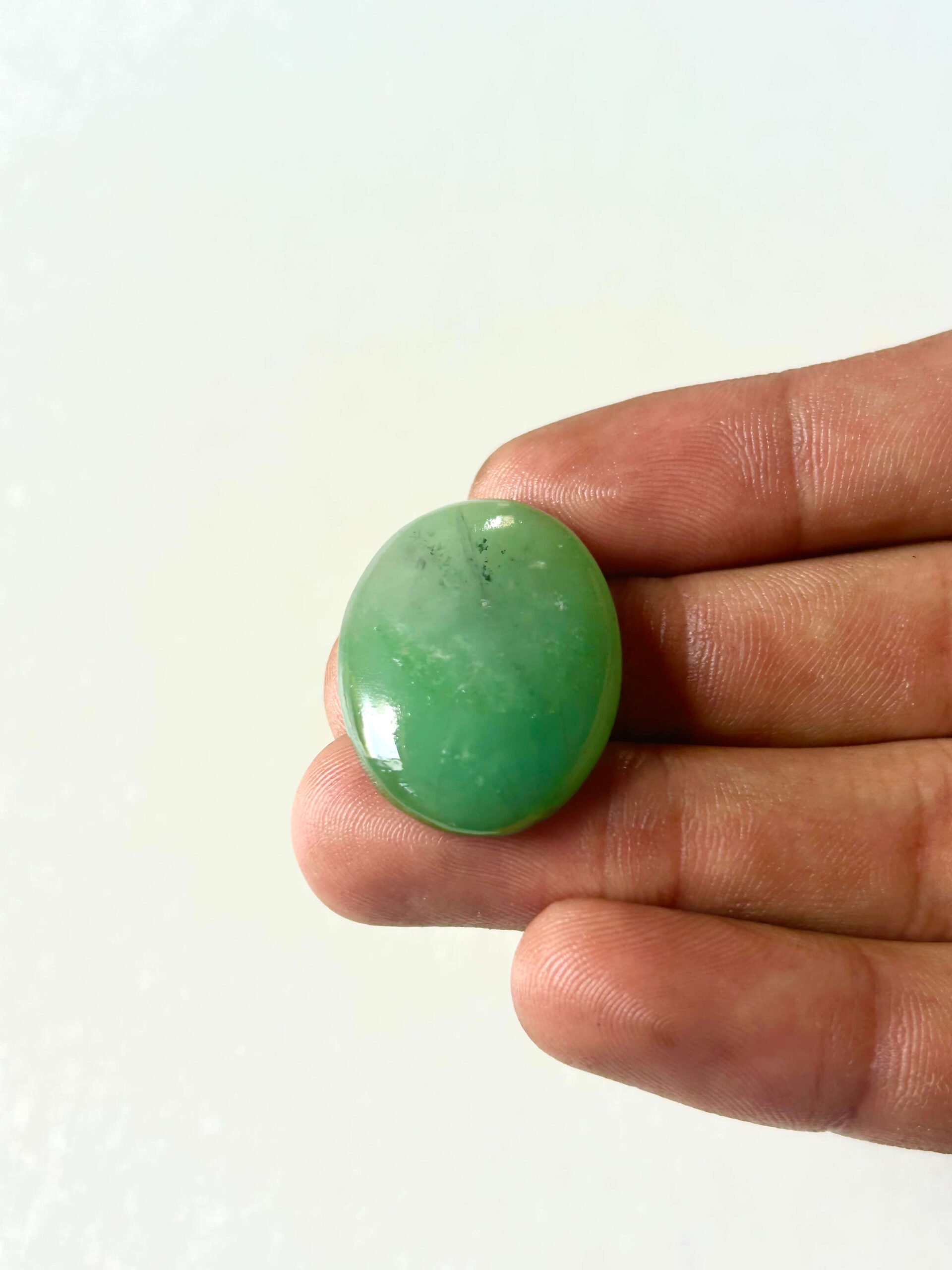 29 mm Freeform Green Jade Cabochon