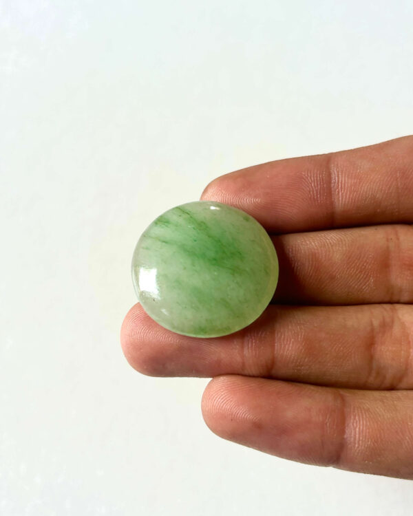 28 mm Green Jade for Jewelry Making
