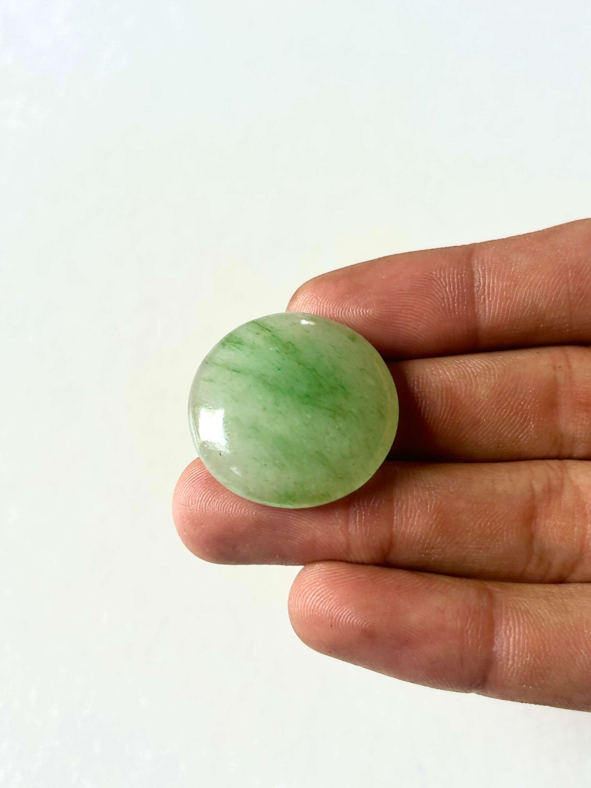 28 mm Green Jade for Jewelry Making