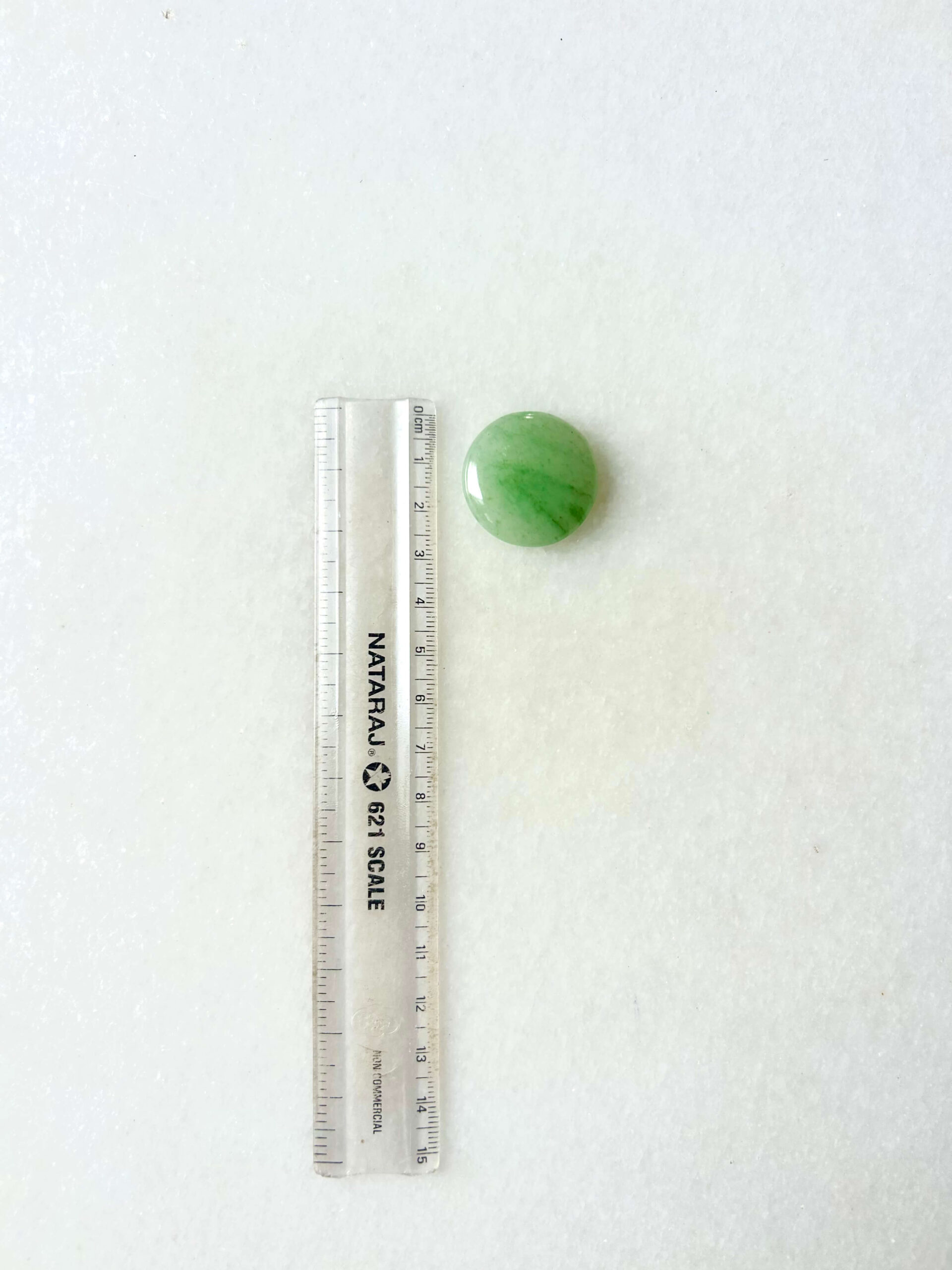 28 mm Green Jade for Jewelry Making - Image 2
