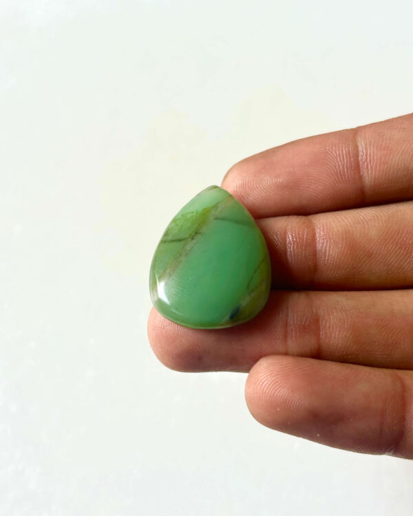 31 mm Freeform Green Jade Cabochon