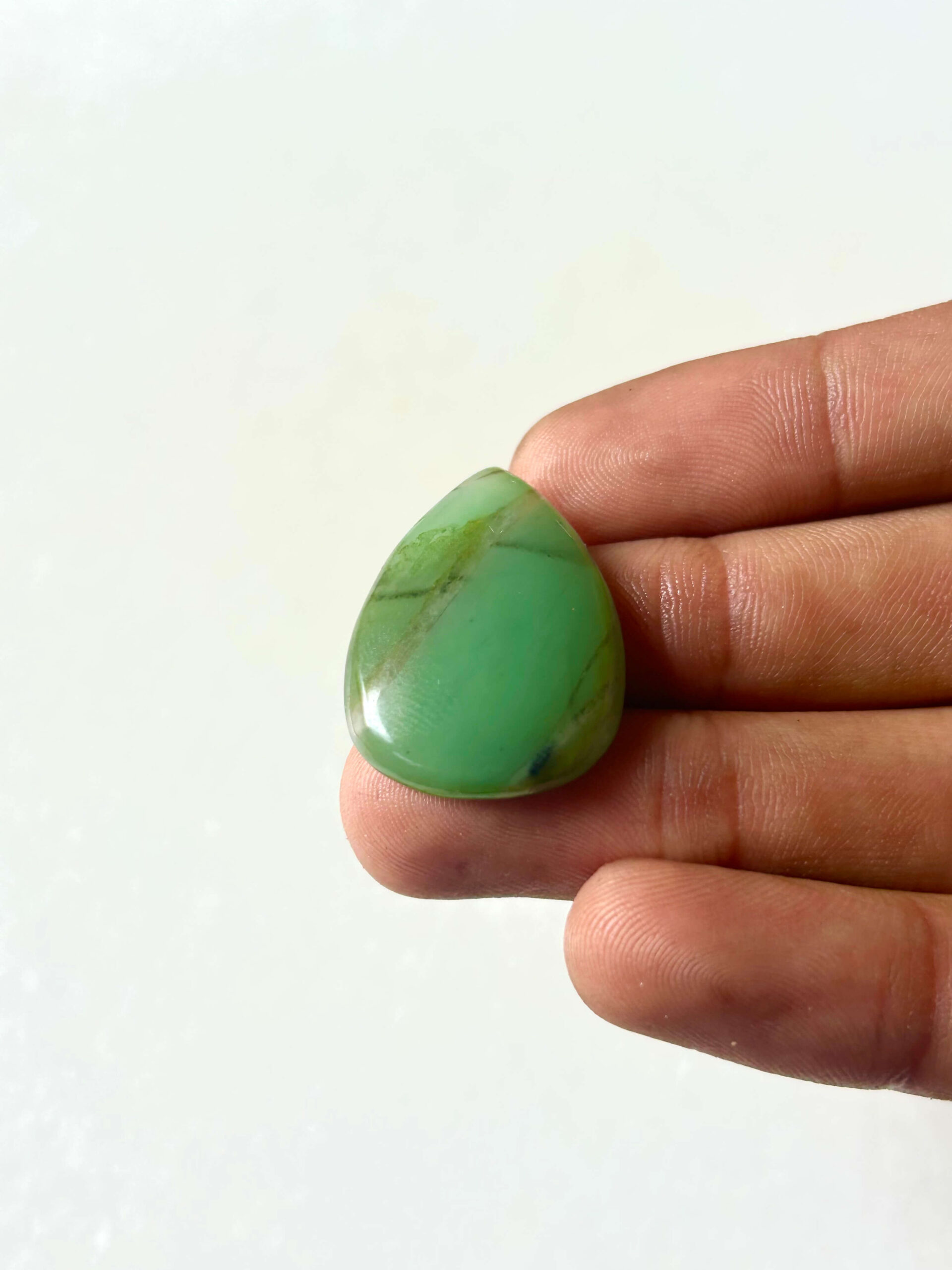 31 mm Freeform Green Jade Cabochon
