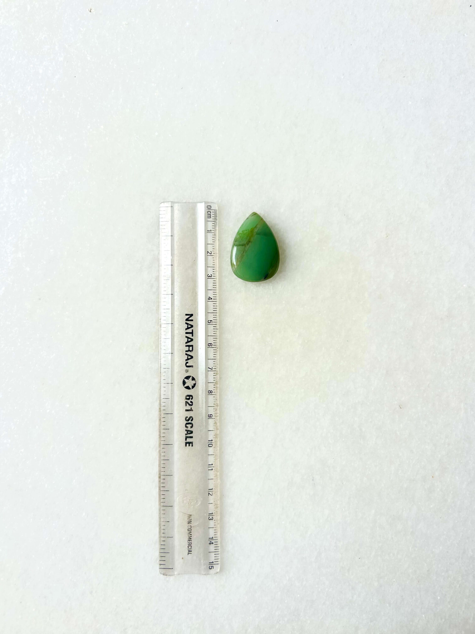 31 mm Freeform Green Jade Cabochon - Image 2
