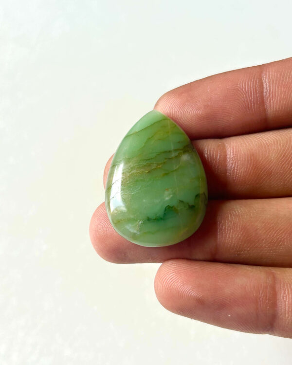 34 mm Green Jade Stone