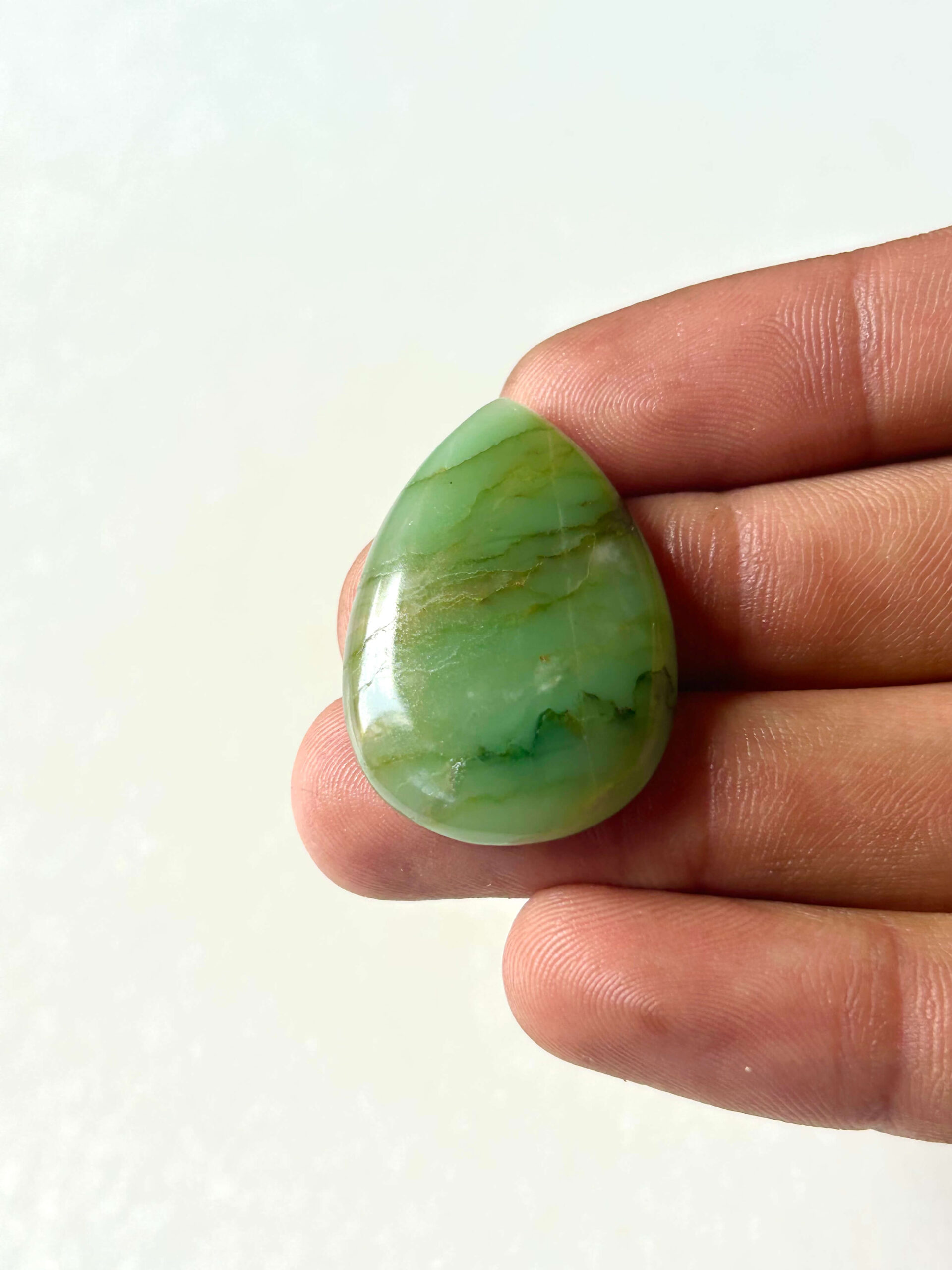 34 mm Green Jade Stone