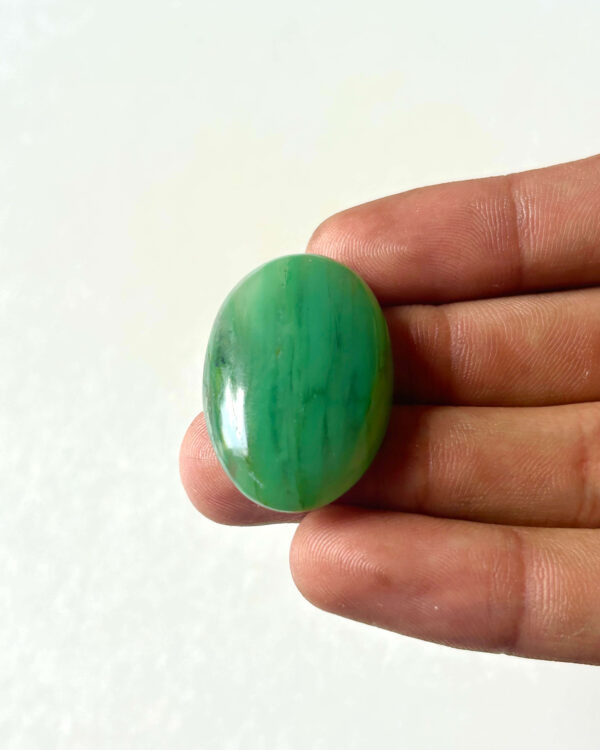 35 mm Green Jade for Jewelry Making
