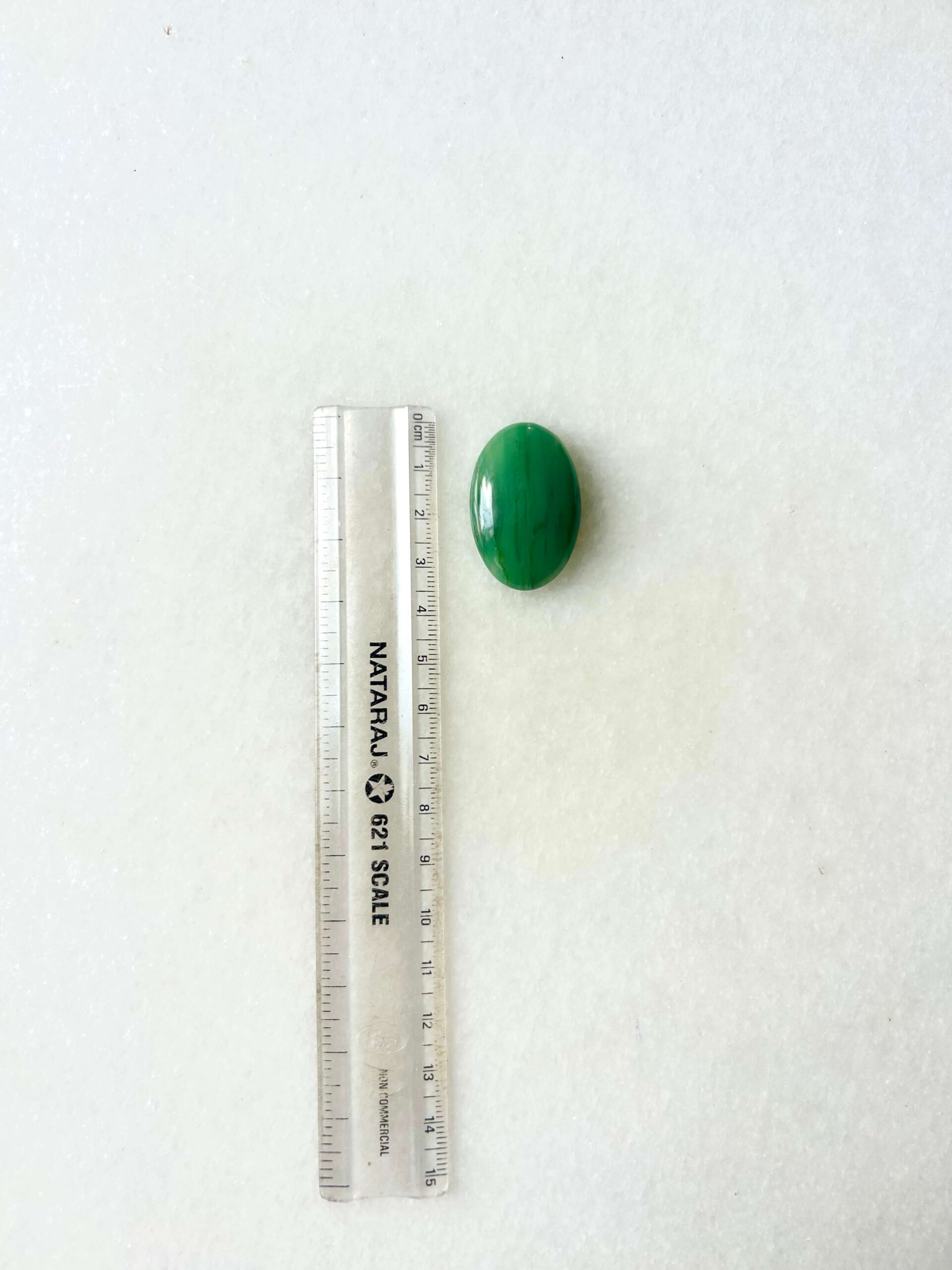 35 mm Green Jade for Jewelry Making - Image 2