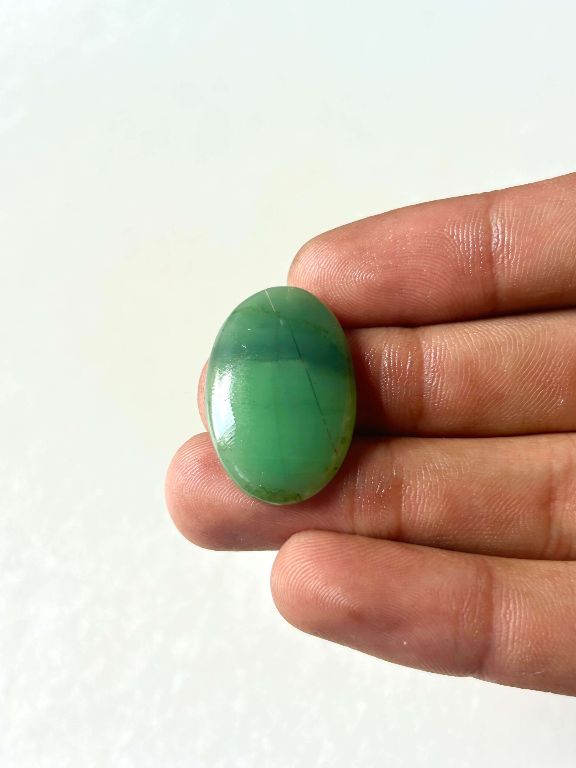 29 mm Green Jade Cabochon