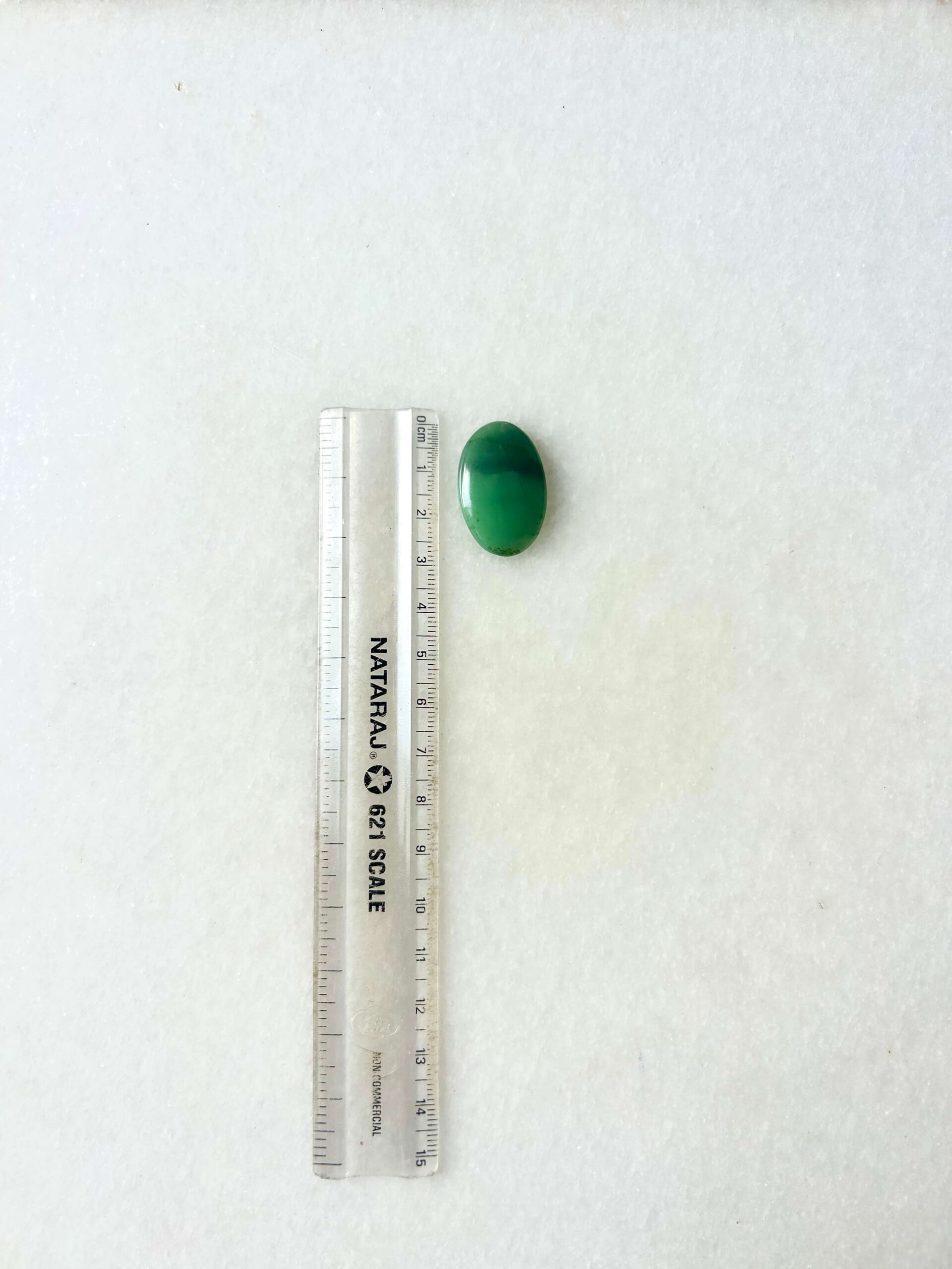 29 mm Green Jade Cabochon - Image 2